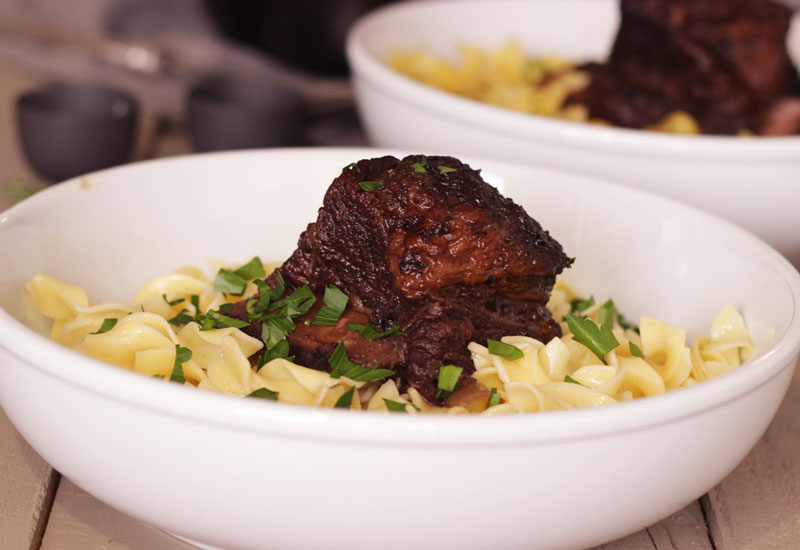 Braised Short Ribs and Egg Noodles