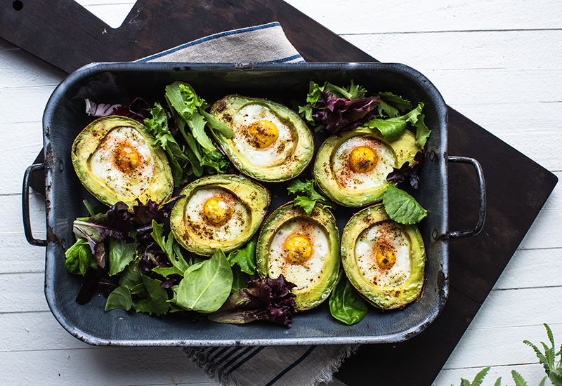 Baked Avocados with Eggs