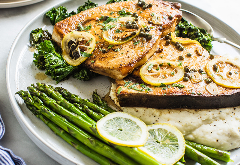 Easy to make and Easier to Prep Swordfish Piccata