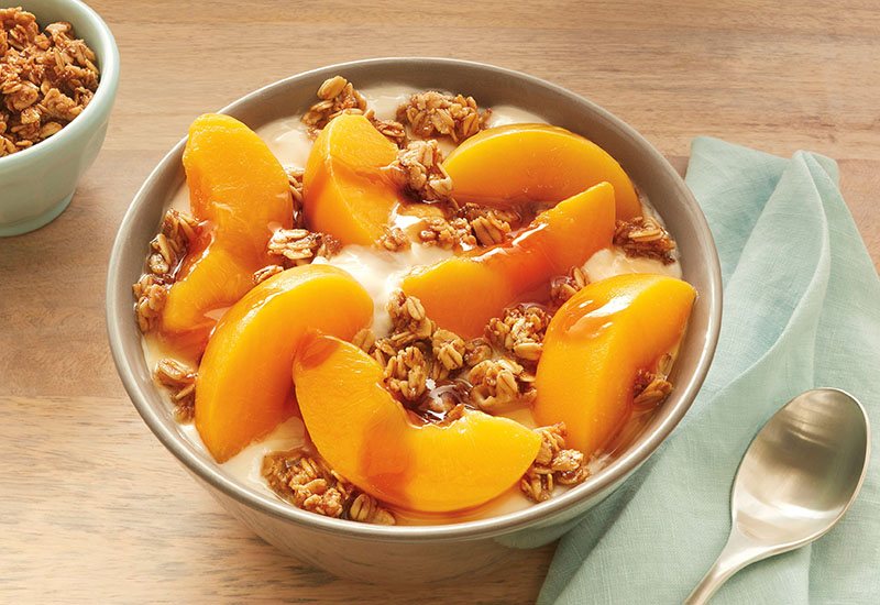 Honeyed Peach Protein Bowl