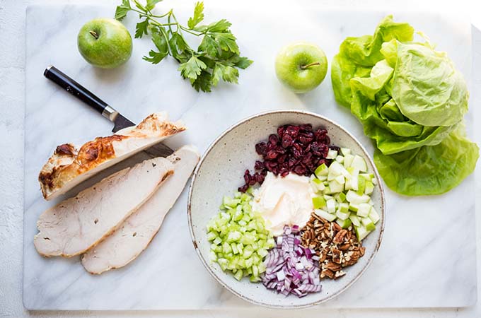 Thanksgiving Turkey Lettuce Wraps Ingredients