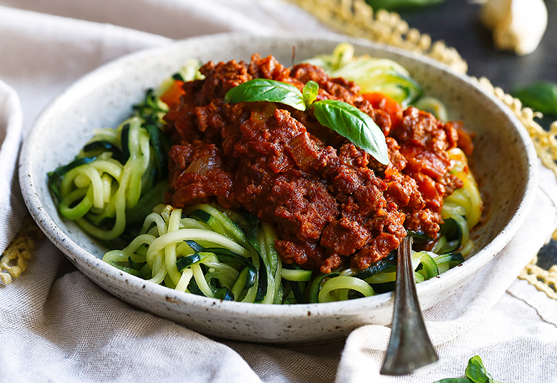 Whole30 Bolognese with Zoodles