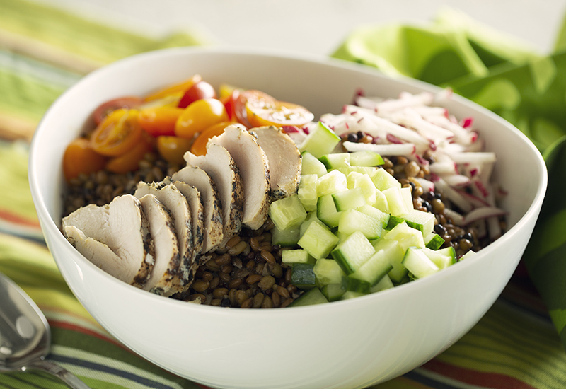 Ancient Grains, Chicken and Vegetable Bowl