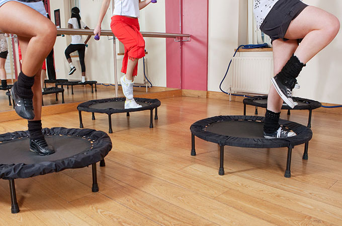 Exercising on a Rebounder