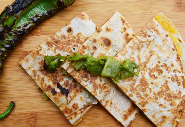 Hatch Chile Grilled Quesadillas