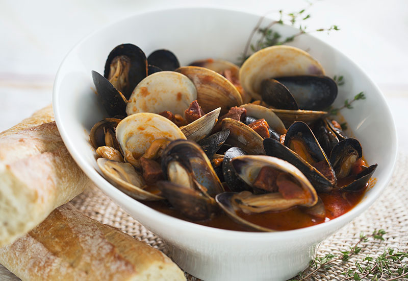 Seafood Stew with Mussels and Clams