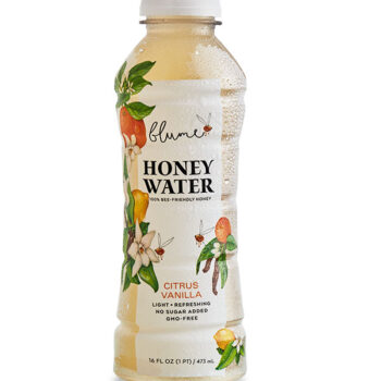 Blume honey water in bottle, Citrus Vanilla flavor