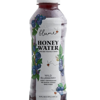 Blume honey water in bottle, Blueberry flavor
