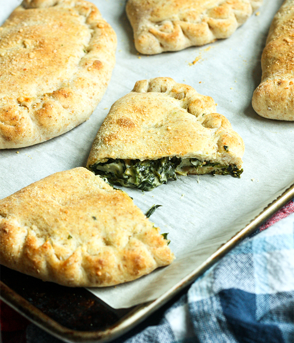 Spinach and Artichoke Calzones