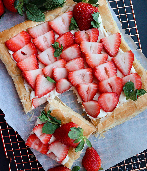 Strawberries & Cream Tart