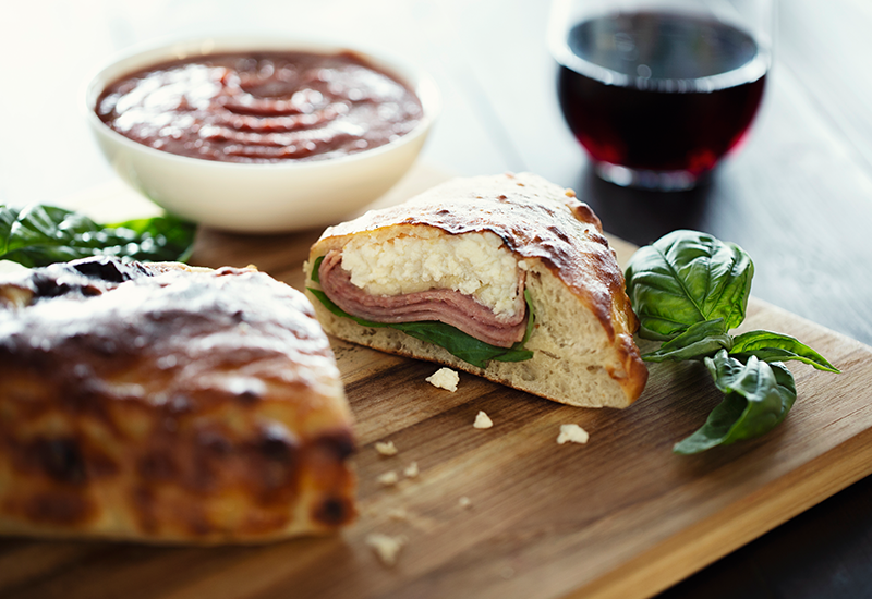 What’s For Dinner?  Salami Calzone