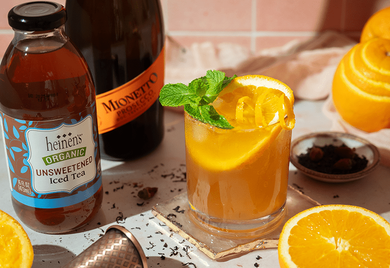 Sparkling Orange Tea Mocktail