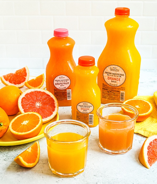 Fresh Squeezed Juices, one of Heinen's fan favorites