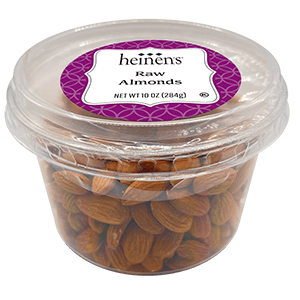 A Container of Heinen's Raw Almonds