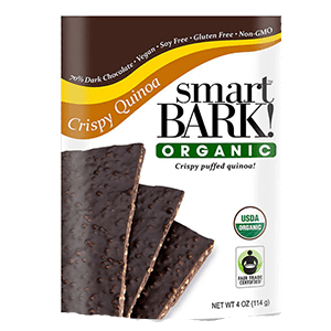 A Bag of smartBARK Organic Crispy Quinoa Chocolate Dessert