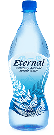 A bottle of Eternal Alkaline Water