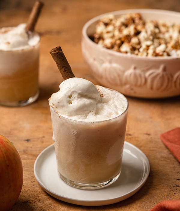 Apple Cider Float, a pumpkin patch treat at home