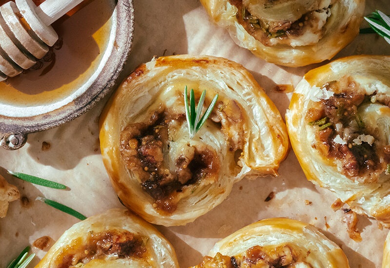 Fig and Goat Cheese Pinwheels