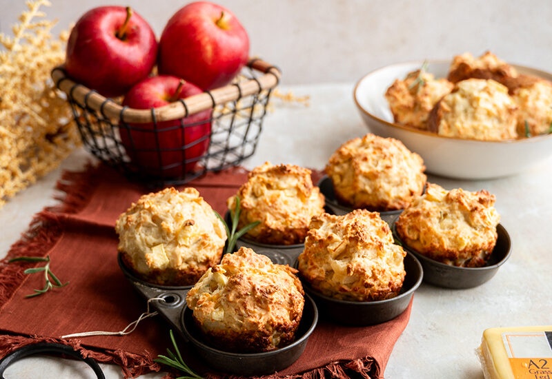 Apple Cheddar Muffins