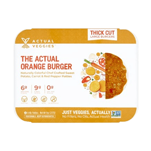 A Package of Actual Veggies Sweet Potato Veggie Burgers