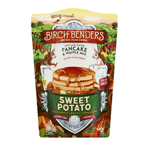 A Pouch of Birch Benders Sweet Potato Pancake and Waffle Mix