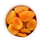 A Small Bowl of Dried Apricots