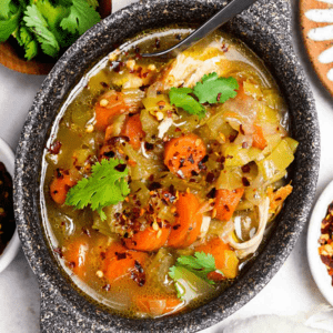 A Pot of Healthy Chicken Soup