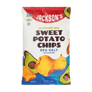 A Bag of Jackson's Avocado Oil Sweet Potato Chips