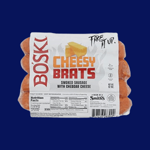 A Package of Boski Cheese Brats