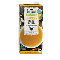 A Carton of Heinen's Chicken Bone Broth