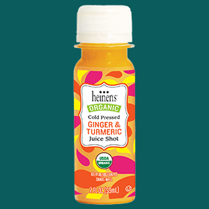 A Heinen's Ginger and Turmeric Juice Shot