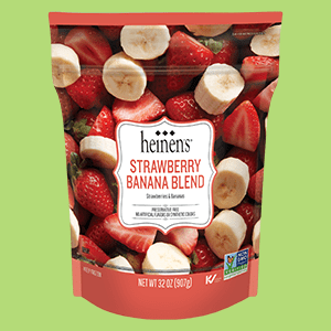 A Bag of Heinen's Strawberry Banana Blend