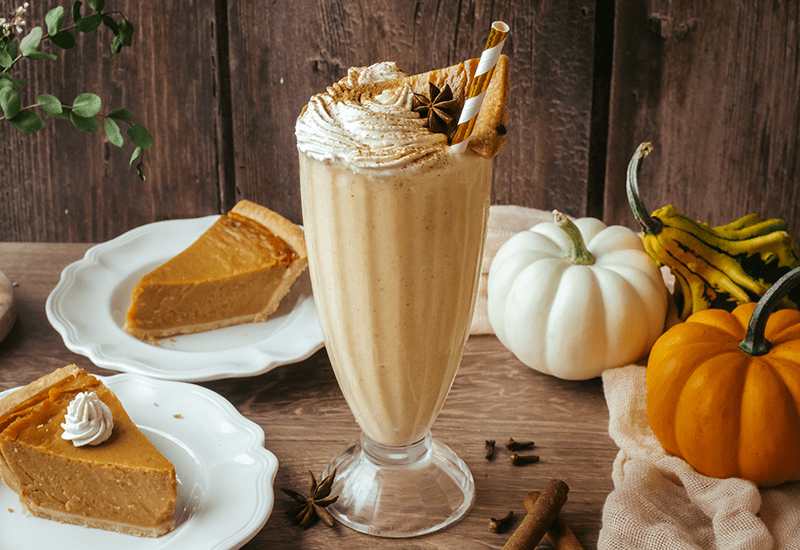 Leftover Pumpkin Pie Milkshake