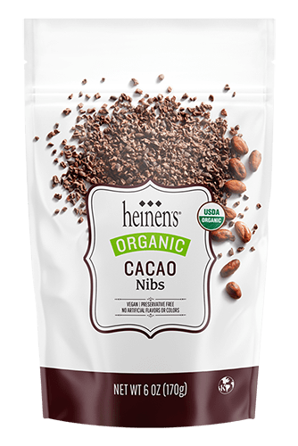 Heinen's Cacao Nibs package. 