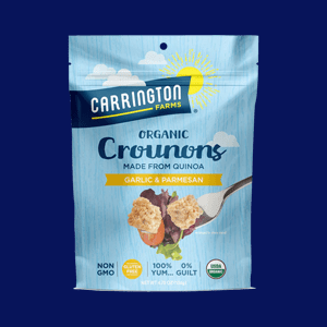 Package of Carrington Farms Quinoa Crounons. 