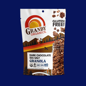 Grandy Organics Coconola Dark Chocolate Sea Salta package. 