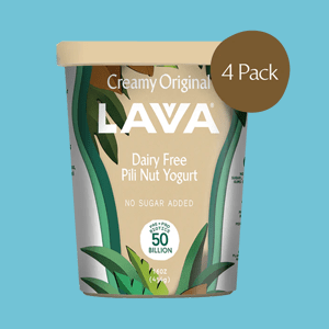 Lavva Pili Nut Yogurt container. 