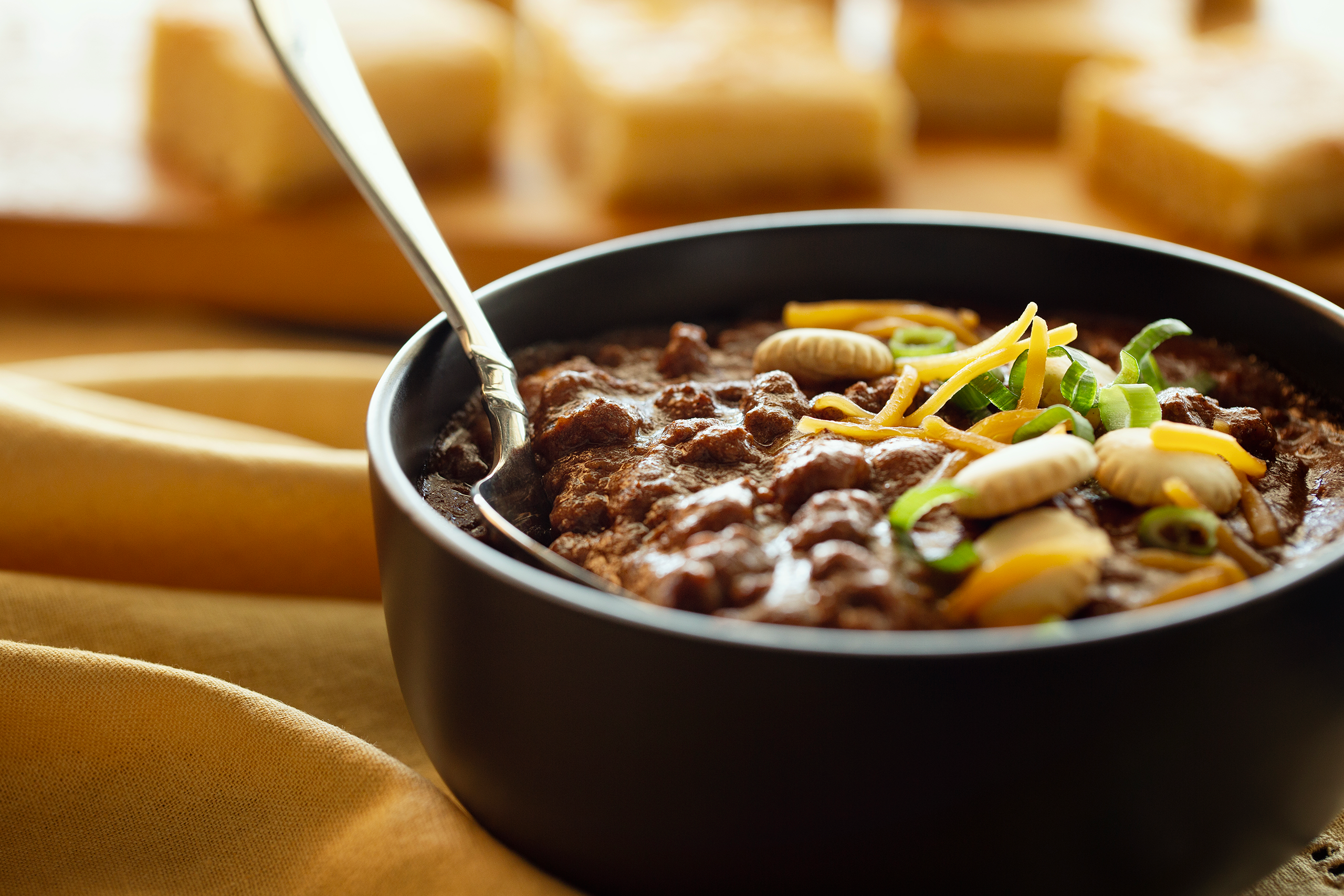 Texas Red Chili with Cornbread