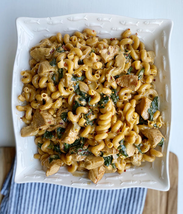 One-Pot Spinach Artichoke and Chicken Pasta | Heinen's Grocery Store