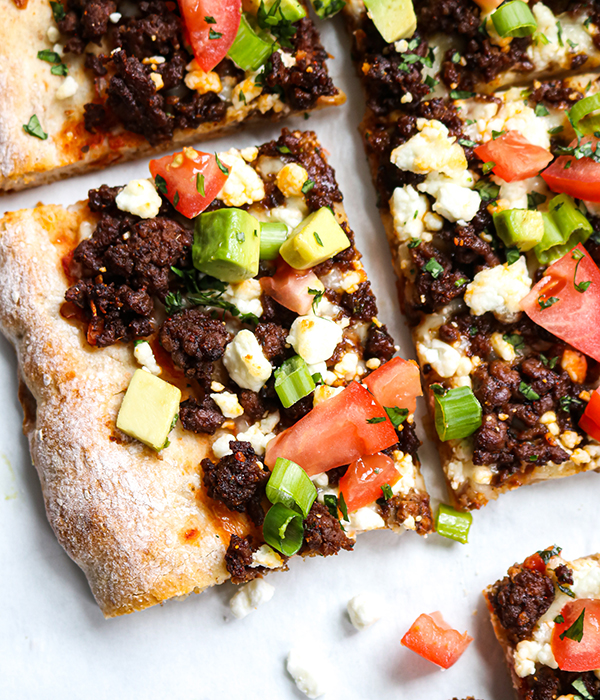 Goat Cheese Taco Pizza | Heinen's Grocery Store