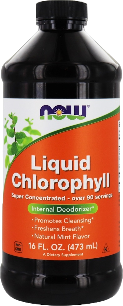 liquid chlorophyll before and after