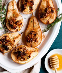 Baked Pears With Honey, Walnuts And Goat Cheese | Heinen's Grocery Store