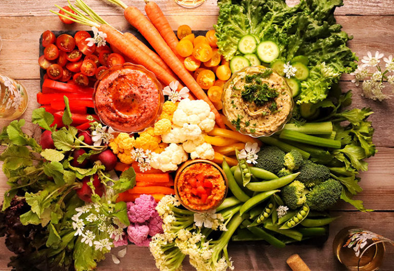 Rainbow Crudités Board | Heinen's Grocery Store