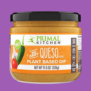 Primal Kitchen Plant Based Dip, No Dairy, Spicy Queso Style, Medium - 11.5 oz